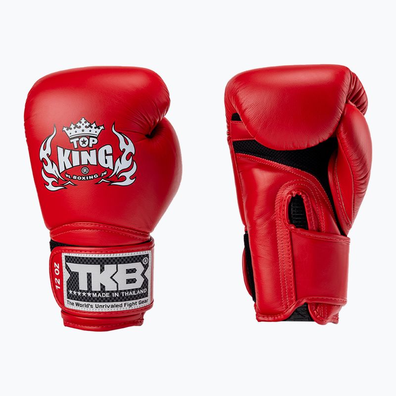 Top King Muay Thai Super Air guantoni da boxe rosso 3