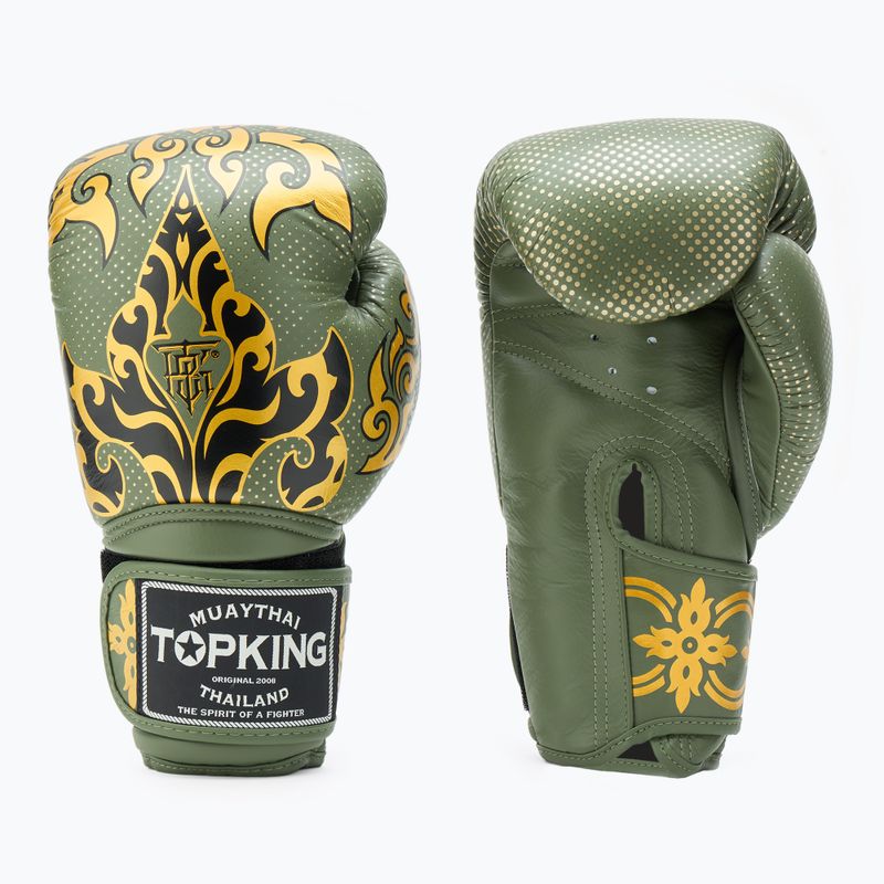 Top King Boxing Kanok guantoni da boxe color cachi