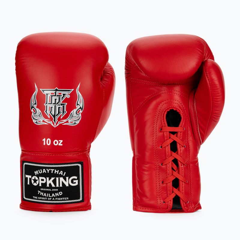 Guanti da boxe rossi Top King Muay Thai Pro