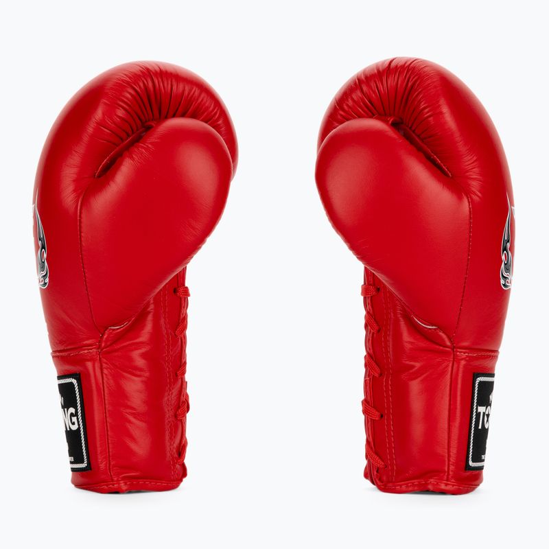 Guanti da boxe rossi Top King Muay Thai Pro 3