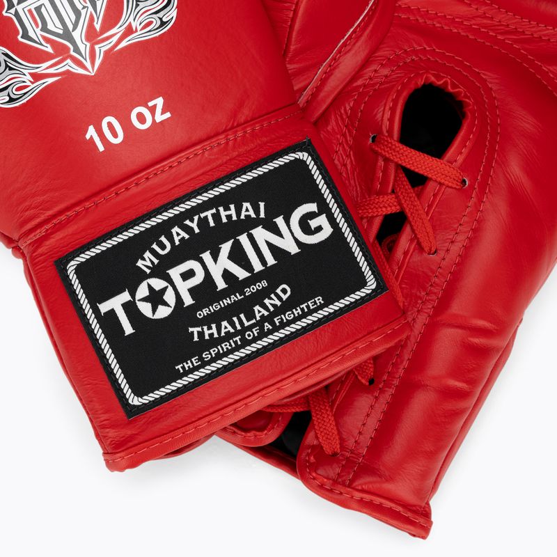 Guanti da boxe rossi Top King Muay Thai Pro 5