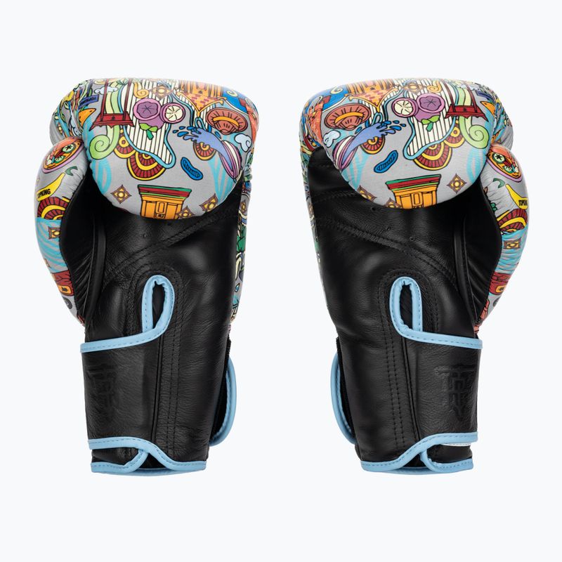 Guanti da boxe Top King Boxing Culture nero/blu 2