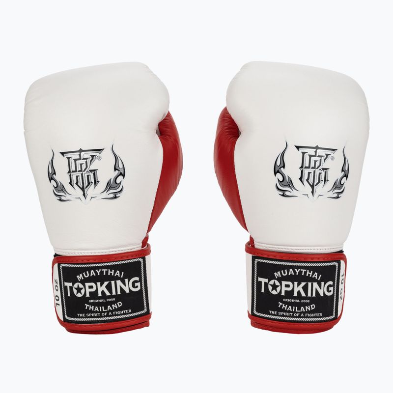Guanti da boxe Top King Boxing Reborn bianco/rosso