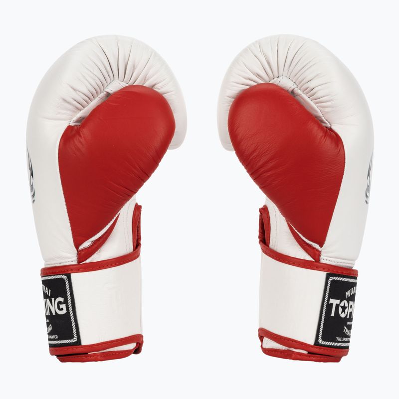 Guanti da boxe Top King Boxing Reborn bianco/rosso 3