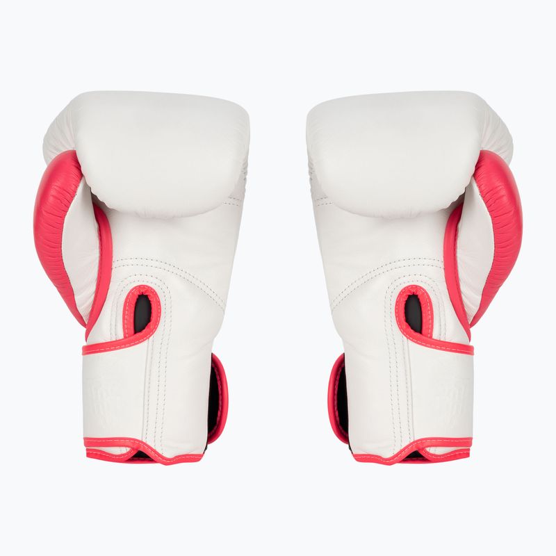 Top King Boxing Reborn guanti da boxe bianchi/rosa 2