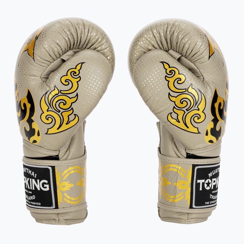 Guanti da boxe Top King Kanok beige 3