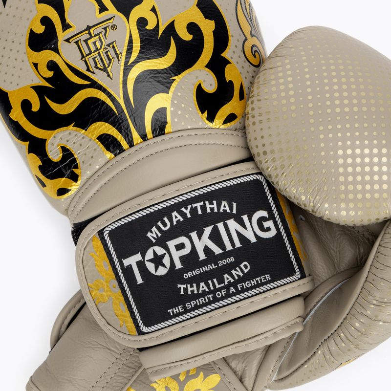 Guanti da boxe Top King Kanok beige 4