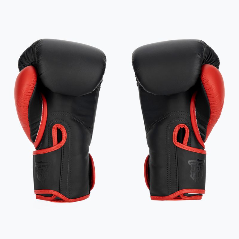 Top King Reborn Guantoni da boxe in pelle nera/rossa 2