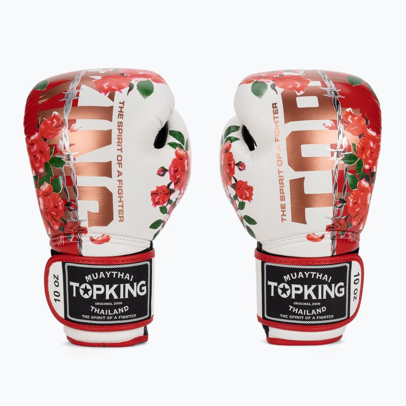 Guantoni da boxe Top King Rosa bianco