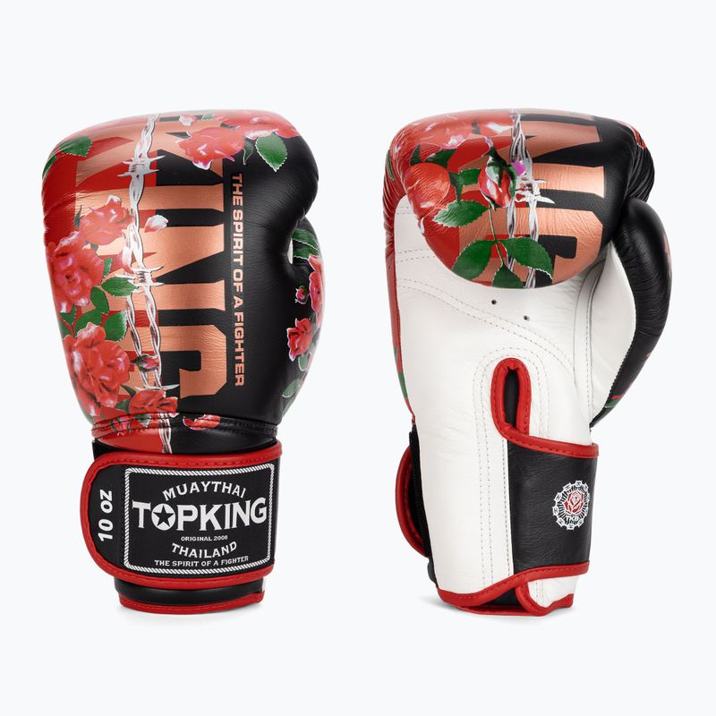 Guanti da boxe Top King Rose bianco/nero