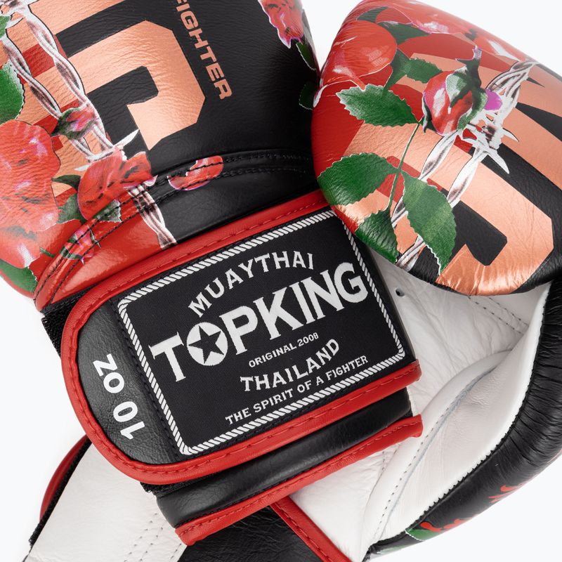 Guanti da boxe Top King Rose bianco/nero 4