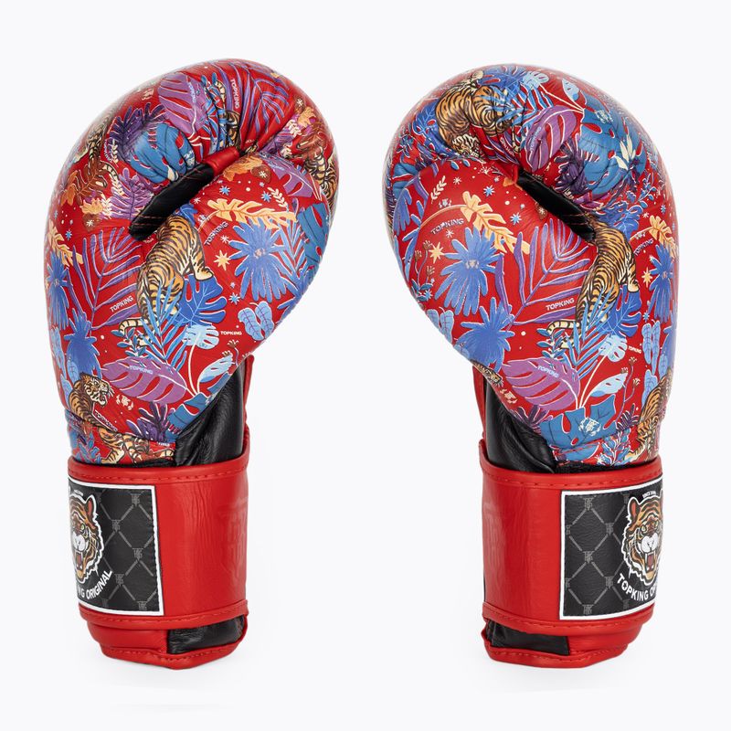 Guanti da boxe Top King Boxing Wild Tiger nero/rosso 3