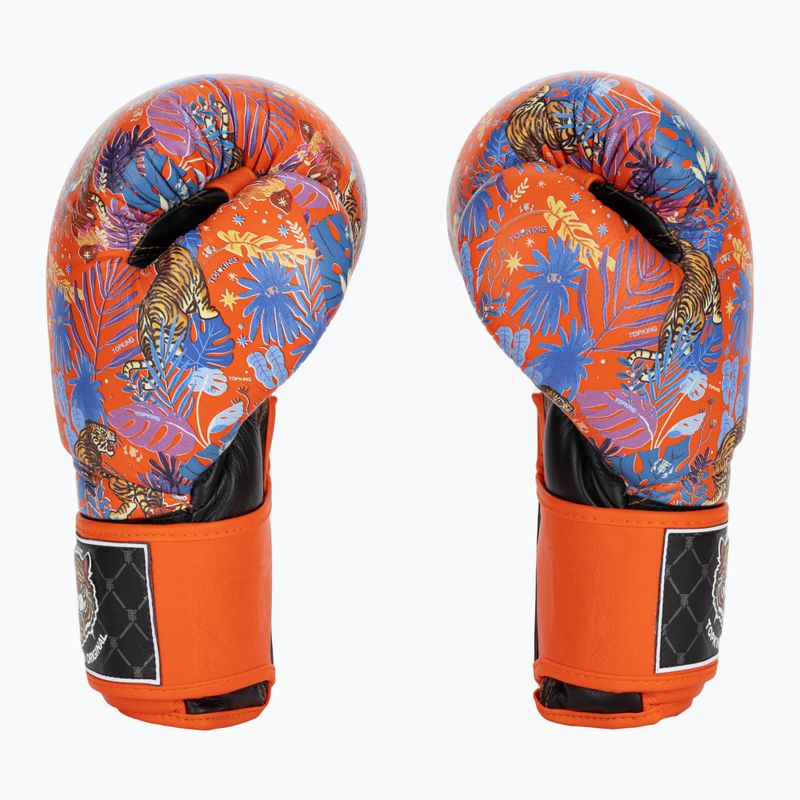 Guantoni da boxe Top King Boxing Wild Tiger nero/arancio 3