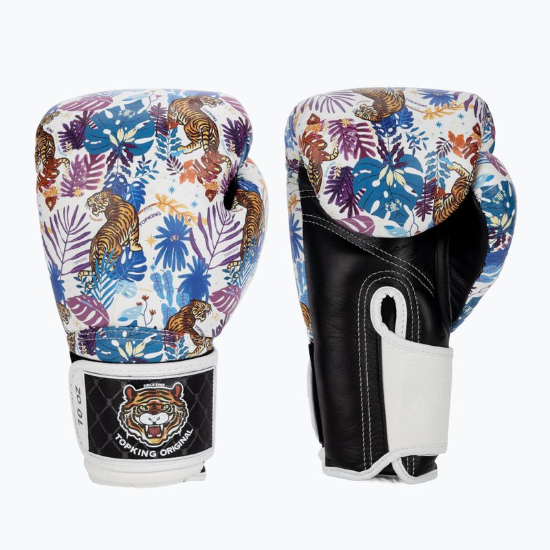 Guanti da boxe Top King Boxing Wild Tiger bianco/nero
