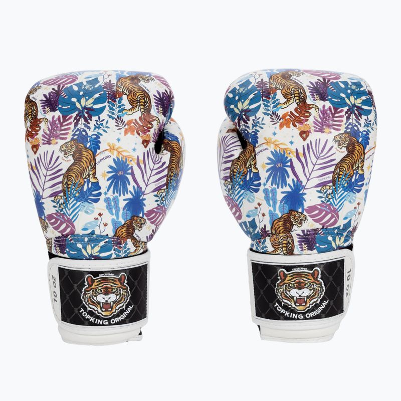 Guanti da boxe Top King Boxing Wild Tiger bianco/nero