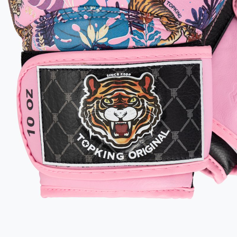 Guantoni da boxe Top King Boxing Wild Tiger nero/rosa 4