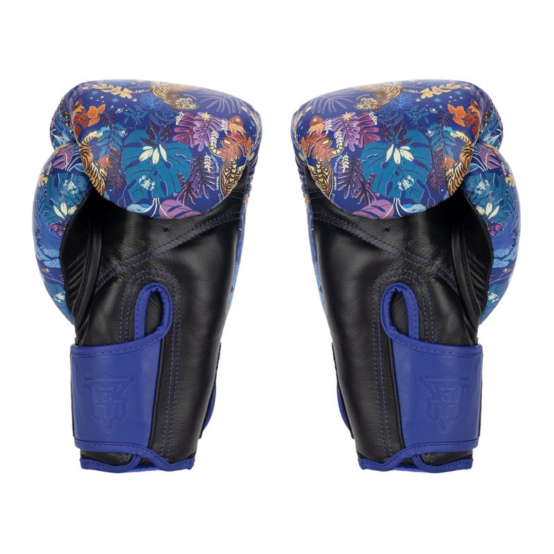 Guanti da boxe Top King Boxing Wild Tiger nero/blu 2