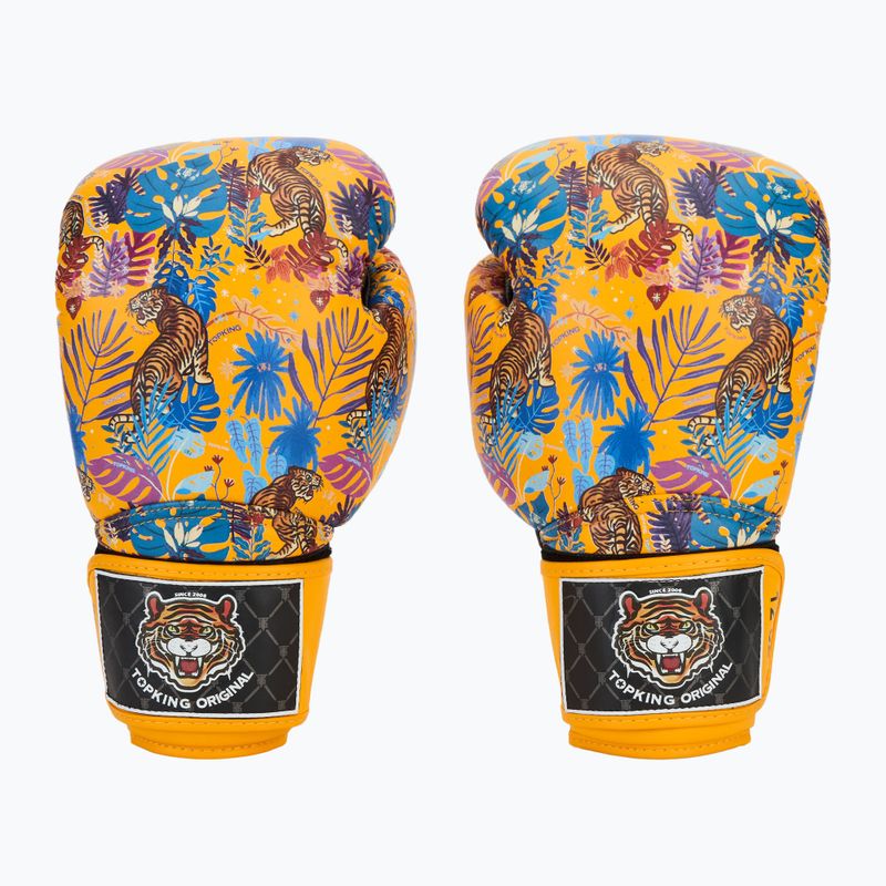 Guantoni da boxe Top King Boxing Wild Tiger nero/giallo 2