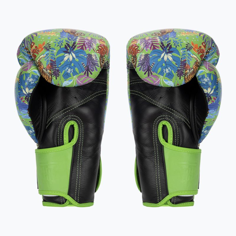 Guanti da boxe Top King Boxing Wild Tiger nero/verde 2