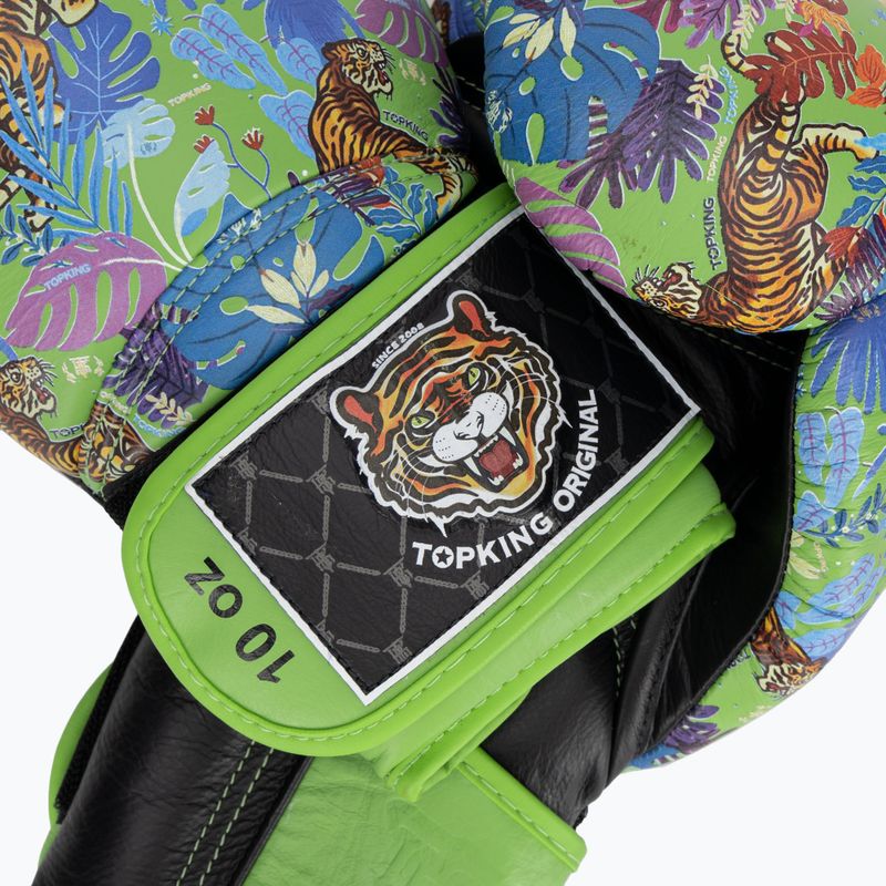 Guanti da boxe Top King Boxing Wild Tiger nero/verde 4