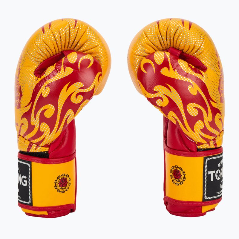 Top King Guanti da boxe Dragon giallo 4