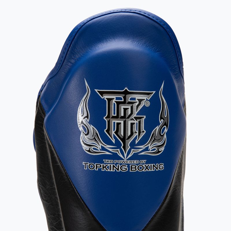 Top King Shin Guards protezioni per tibia e piede Blend nero/blu 3