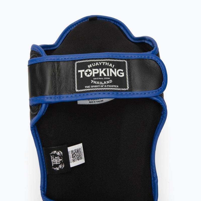 Top King Shin Guards protezioni per tibia e piede Blend nero/blu 4