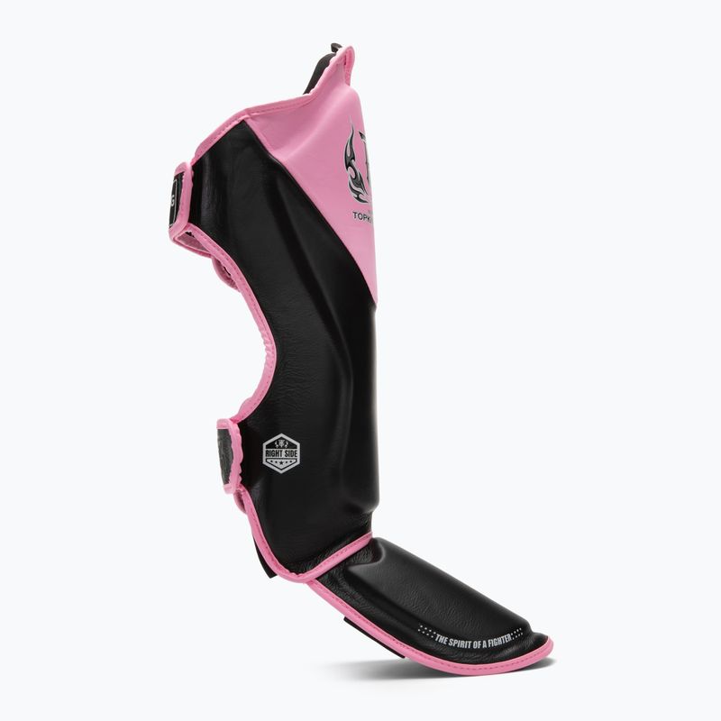 Top King Shin Guards protezioni per tibia e piede Blend nero/rosa 2