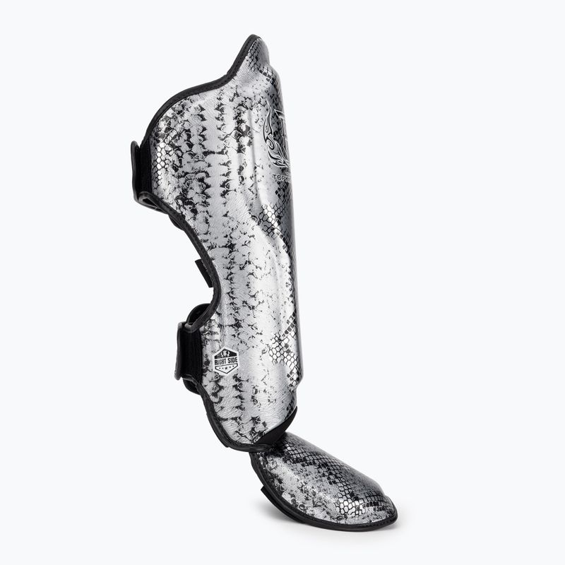 Protezioni per tibia Top King Super Star nero/argento 2