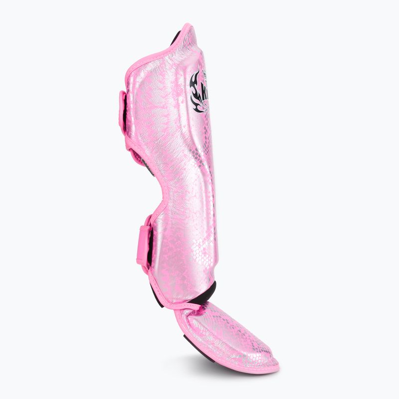 Protezioni per tibie Top King Super Star rosa/argento 2