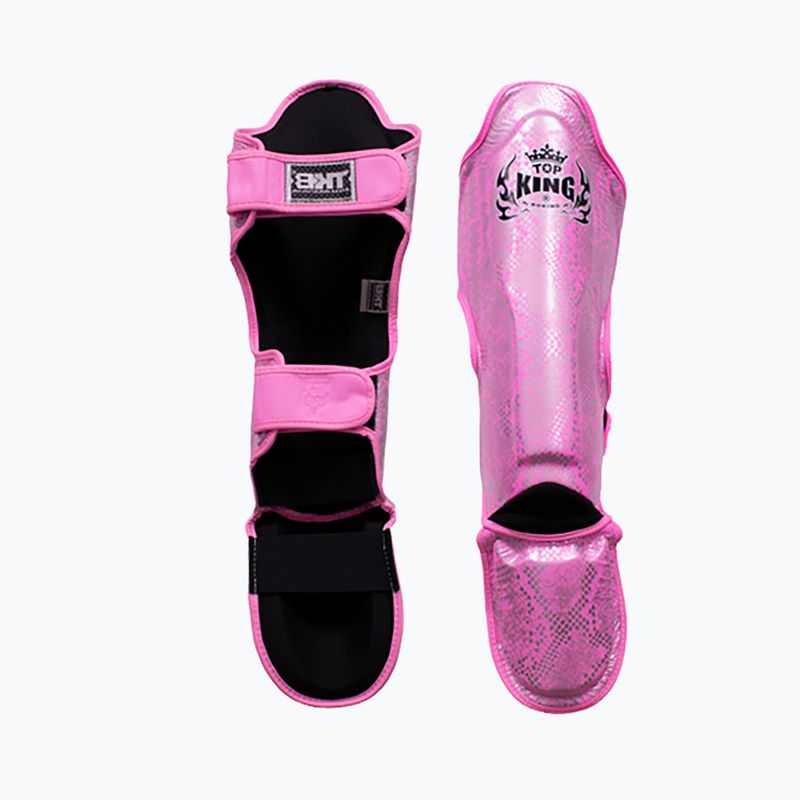 Protezioni per tibie Top King Super Star rosa/argento 5
