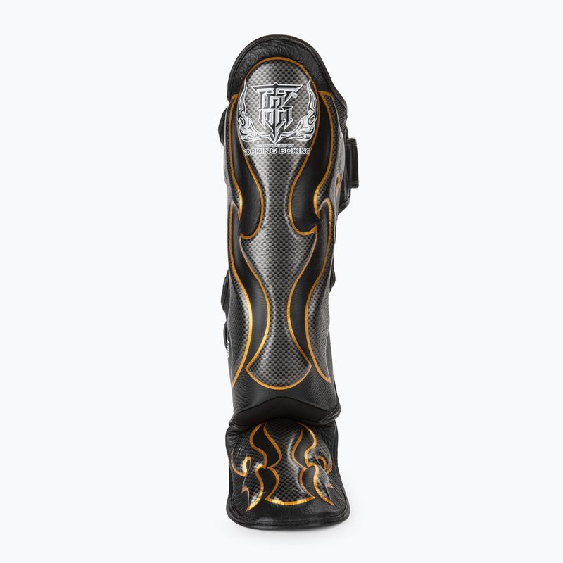 Protettori per tibia e piede Top King Empower nero/argento 3