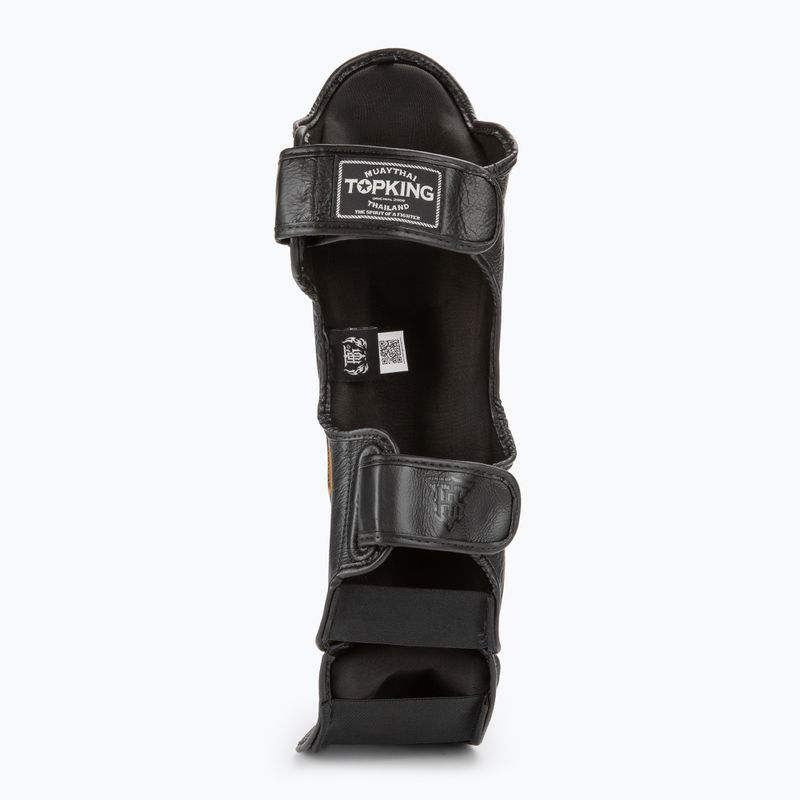 Protettori per tibia e piede Top King Empower nero/argento 4