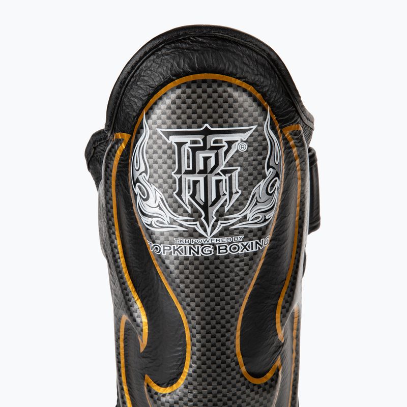 Protettori per tibia e piede Top King Empower nero/argento 5