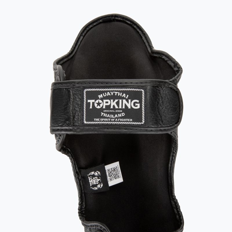 Protettori per tibia e piede Top King Empower nero/argento 6