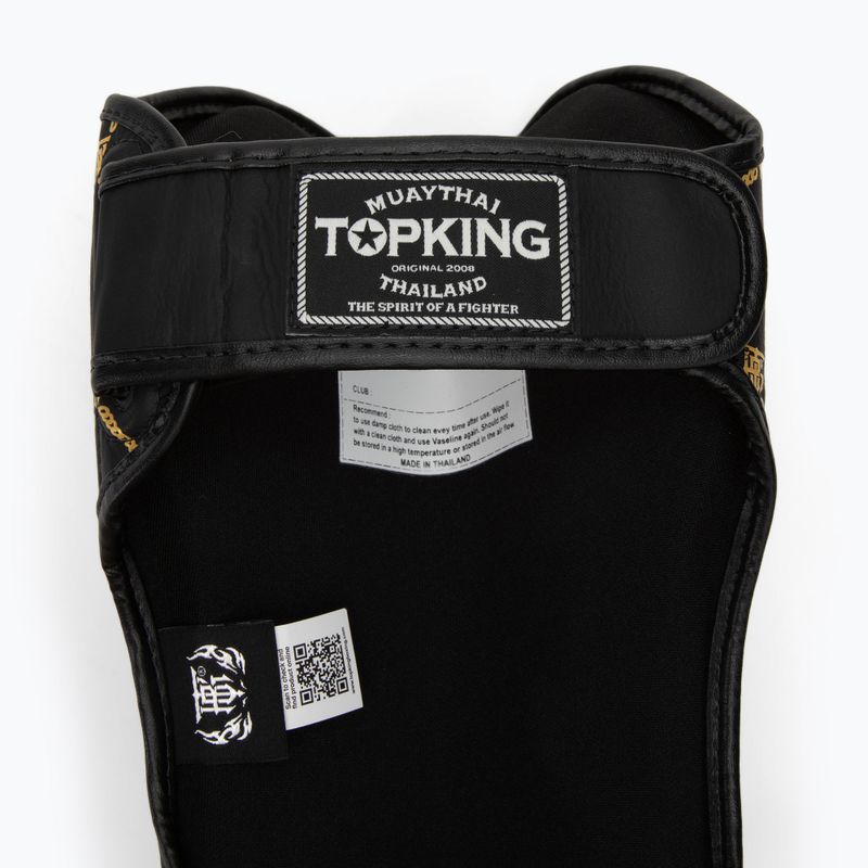 Protezioni per tibia e piede Top King Chain Semi Leather nero/oro 4