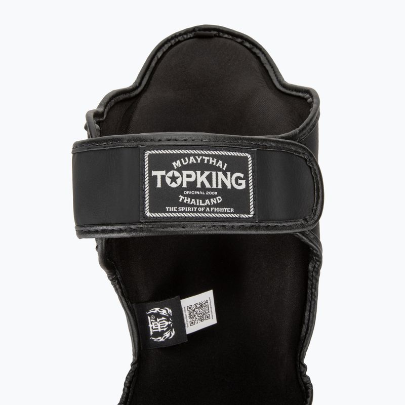 Protezioni per tibia e piede nere Top King Pro Semi Leather 6