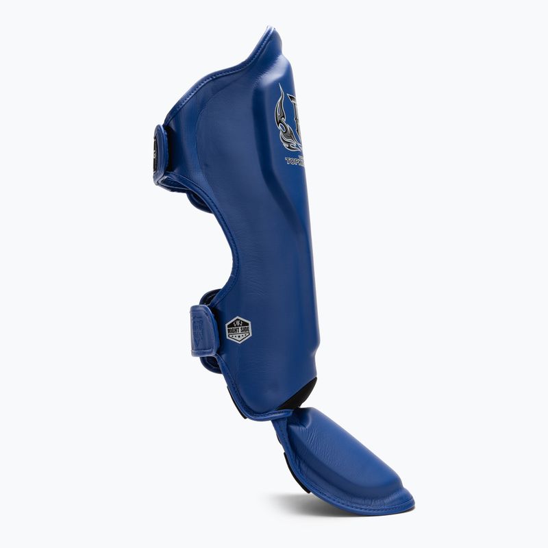 Protezioni per tibia e piede Top King Pro Semi Leather blu 2