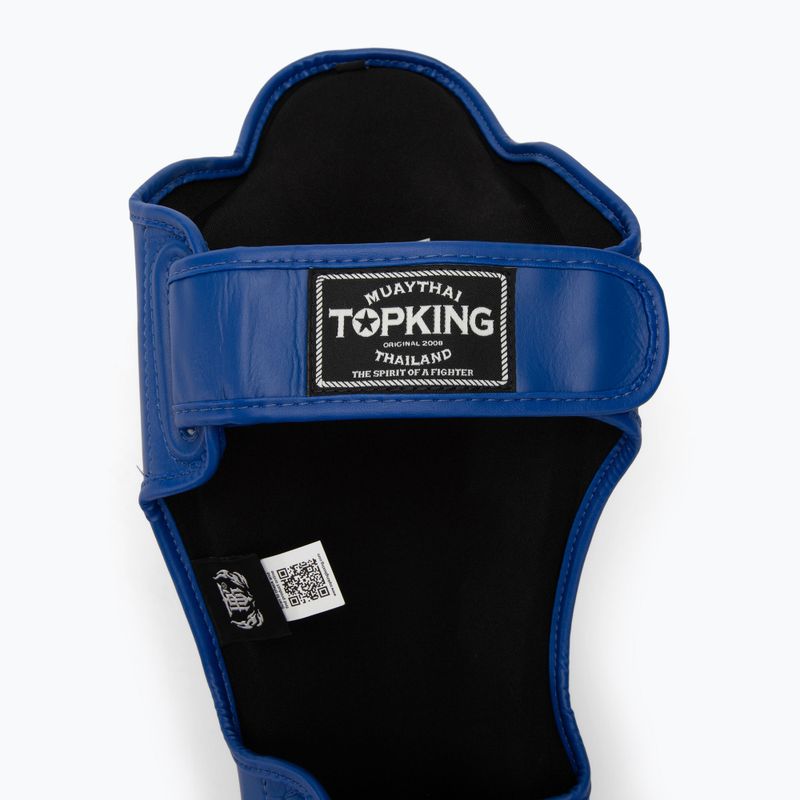 Protezioni per tibia e piede Top King Pro Semi Leather blu 4