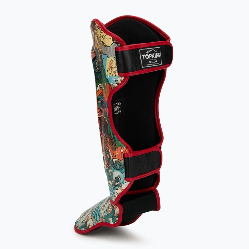 Top King Shin Guards protezioni tibia e piede Felicità cinese nero 3