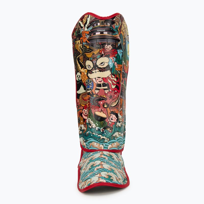 Top King Shin Guards protezioni tibia e piede Felicità cinese nero 4