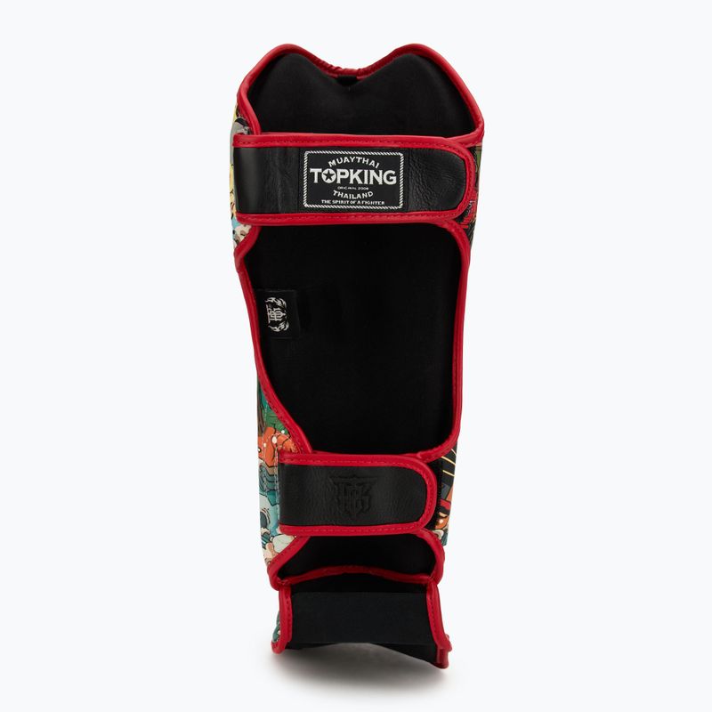 Top King Shin Guards protezioni tibia e piede Felicità cinese nero 5