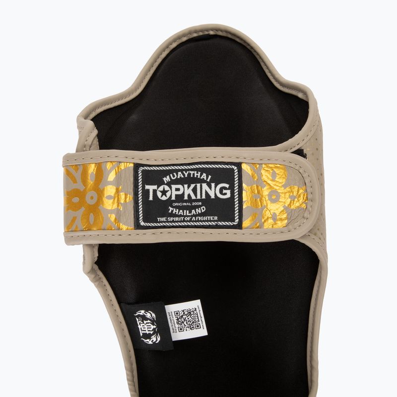 Protezioni per tibia e piede Top King Kanok beige 6