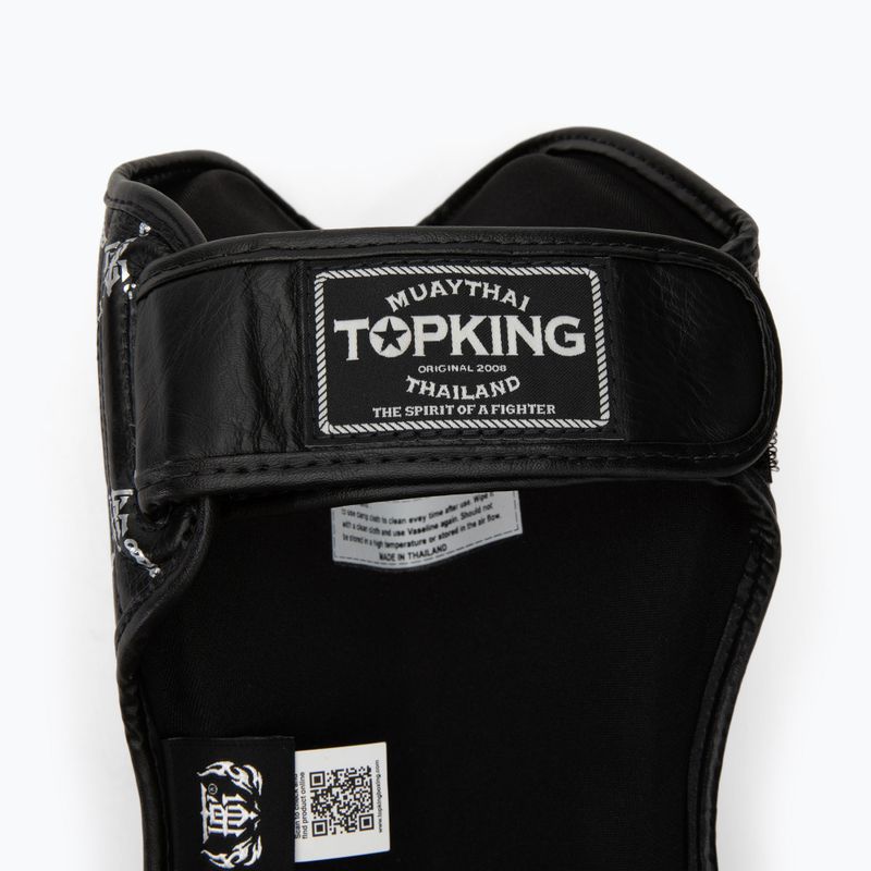 Protezioni per tibie e piedi Top King Chain nero/argento 4
