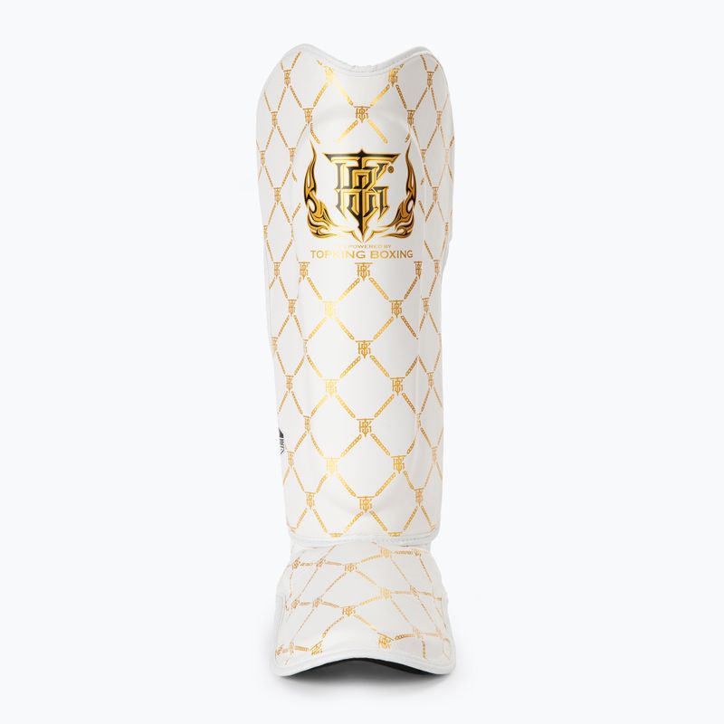 Protezioni per tibia e piede Top King Chain bianco/oro 3