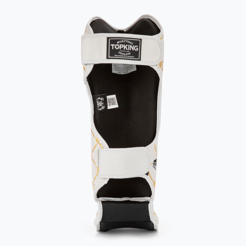 Protezioni per tibia e piede Top King Chain bianco/oro 4