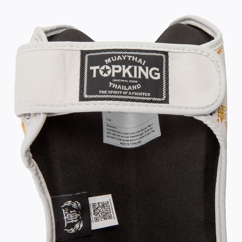 Protezioni per tibia e piede Top King Chain bianco/oro 6