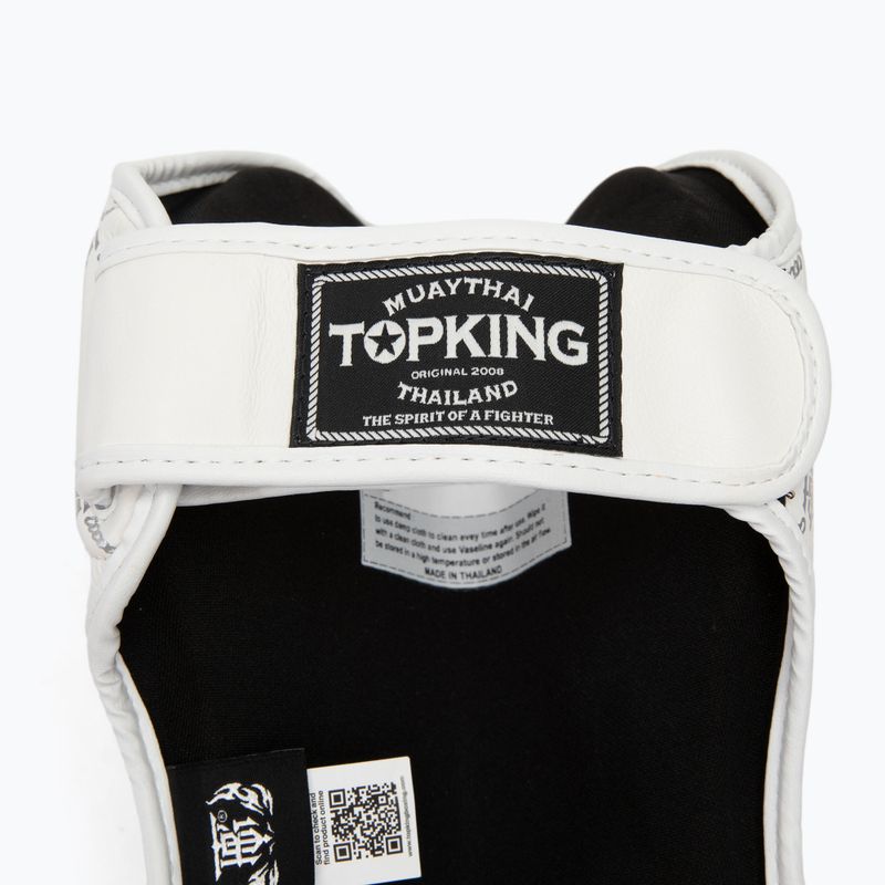 Protezioni per tibia e piede Top King Chain bianco/argento 4