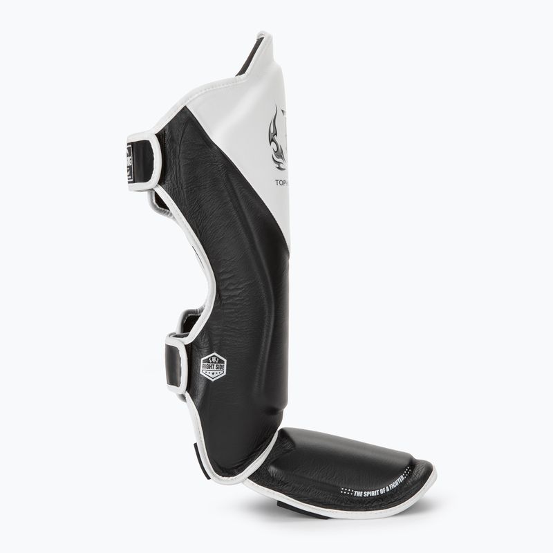 Top King Shin Guards protezioni per tibia e piede Blend nero/bianco 2