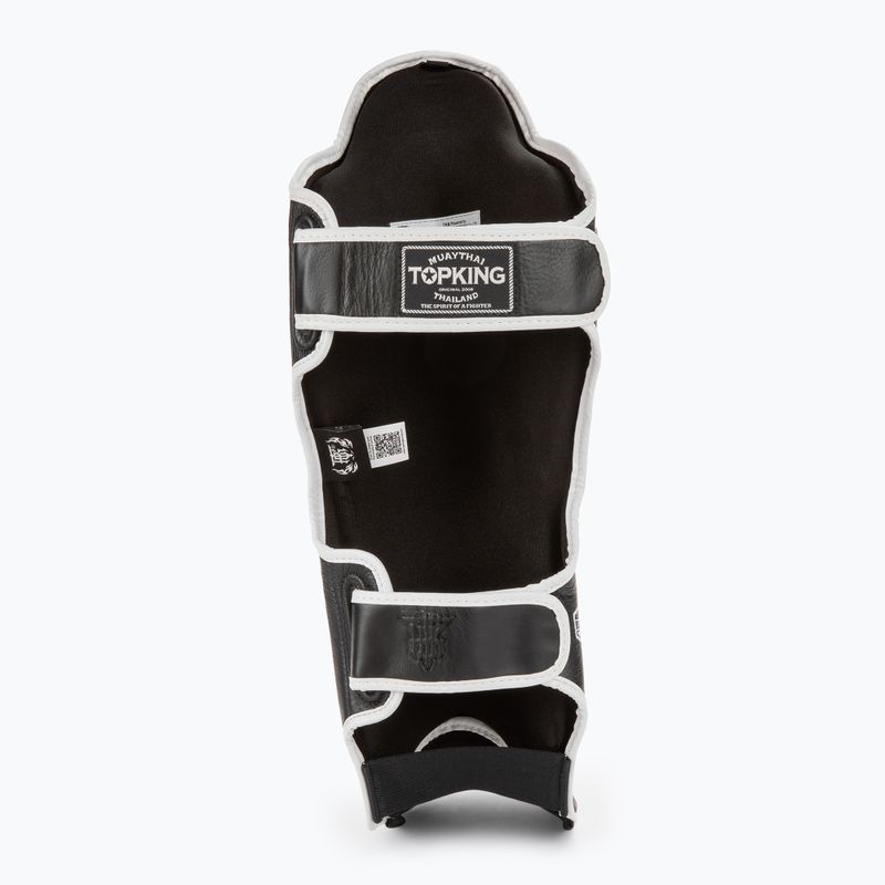 Top King Shin Guards protezioni per tibia e piede Blend nero/bianco 4